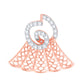 Diamond Pendant for her in Rose Gold DPD22134