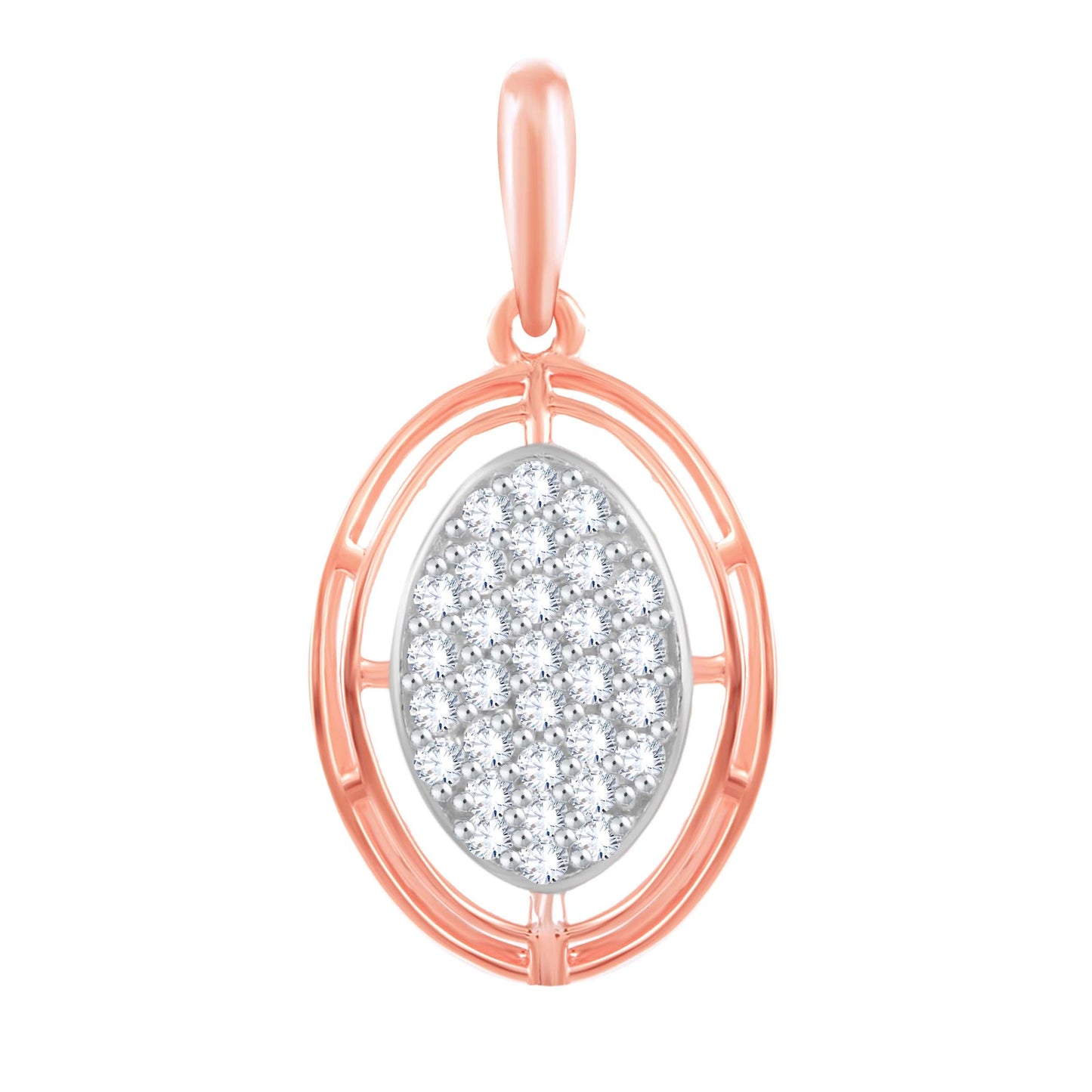 Diamond Pendant for her in Rose Gold DPD22141