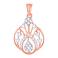 Diamond Pendant for her in Rose Gold DPD22144