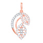 Diamond Pendant for her in Rose Gold DPD22162