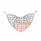 Diamond Pendant for her in Rose Gold DPD22163
