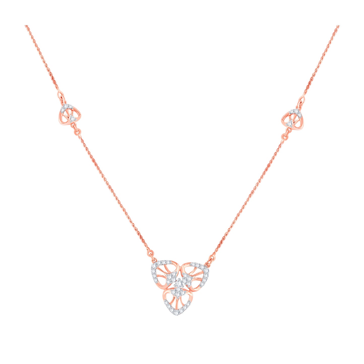 Diamond Pendant for her in Rose Gold DPD22190