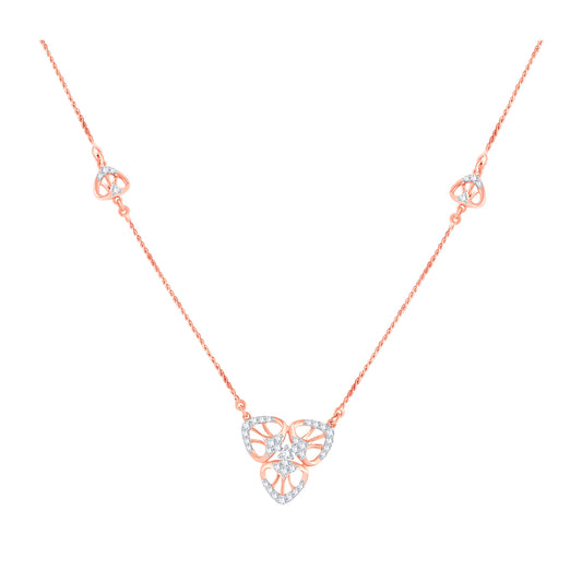 Diamond Pendant for her in Rose Gold DPD22190
