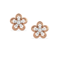 Helan Flower Diamond Stud Earrings