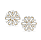 Holie Floral Diamond Stud Earrings