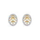 Zoi Oval Diamond Studs