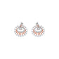Nola Circle Diamond Stud Earrings