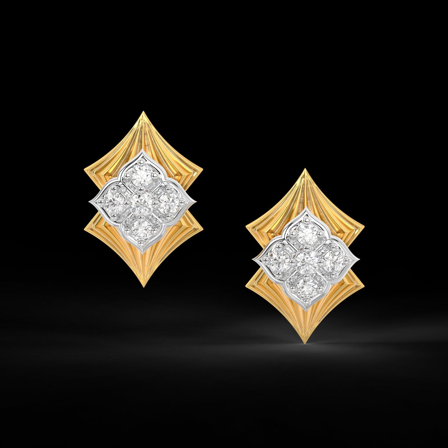 Diamond Pendant Set for her in Yellow & White Gold DPE22001