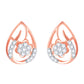Diamond Earring for her in Rose Gold DPE23016