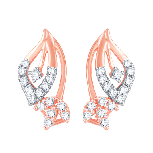 Diamond Earring for her in Rose Gold DPE23020