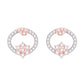 Diamond Earring for her in Rose Gold DPE23030
