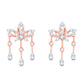 Diamond Earring for her in Rose Gold DPE23032
