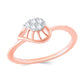 Diamond Ring for her in Rose Gold DPR23012