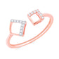 Diamond Ring for her in Rose Gold DPR23037