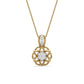 Fern Flower Diamond Pendant