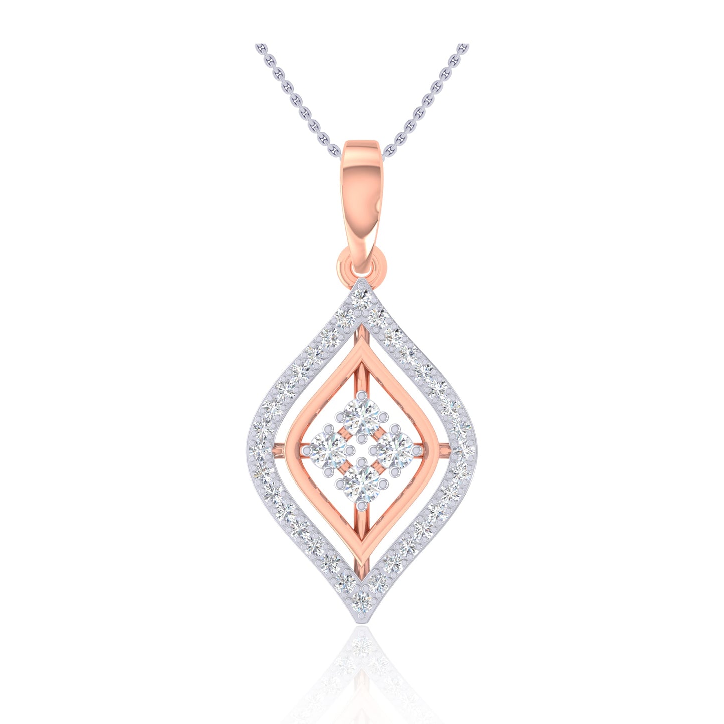 Aloria Triangular Diamond Pendant