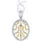 Zeny Oval Diamond Pedant