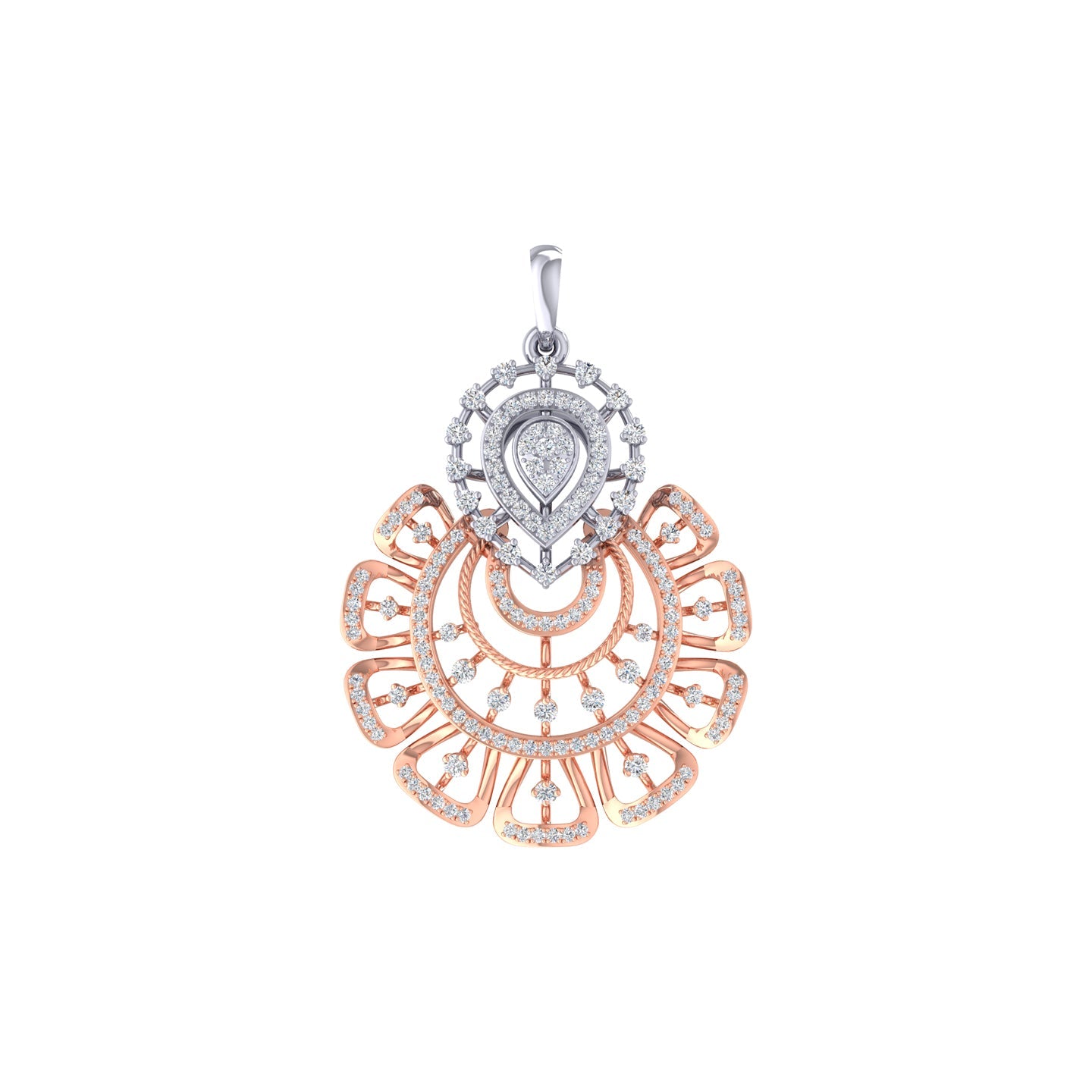 Nene Floral Diamond Pendant