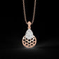 Diamond Pendant Set for her in Rose & White Gold DPS22013