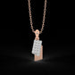 Diamond Pendant Set for her in Rose & White Gold DPS22015