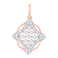 Diamond Pendant for her in Rose Gold DPS23008