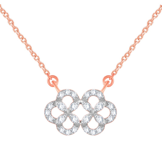 Diamond Pendant for her in Rose Gold DPS23011