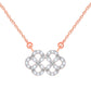 Diamond Pendant for her in Rose Gold DPS23011
