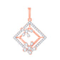 Diamond Pendant for her in Rose Gold DPS23026