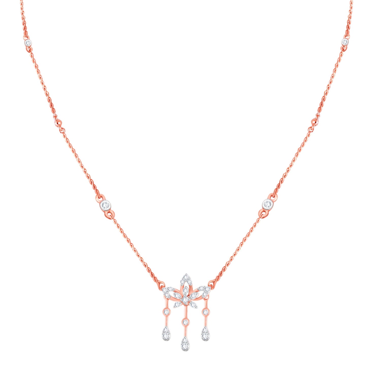 Diamond Pendant for her in Rose Gold DPS23032