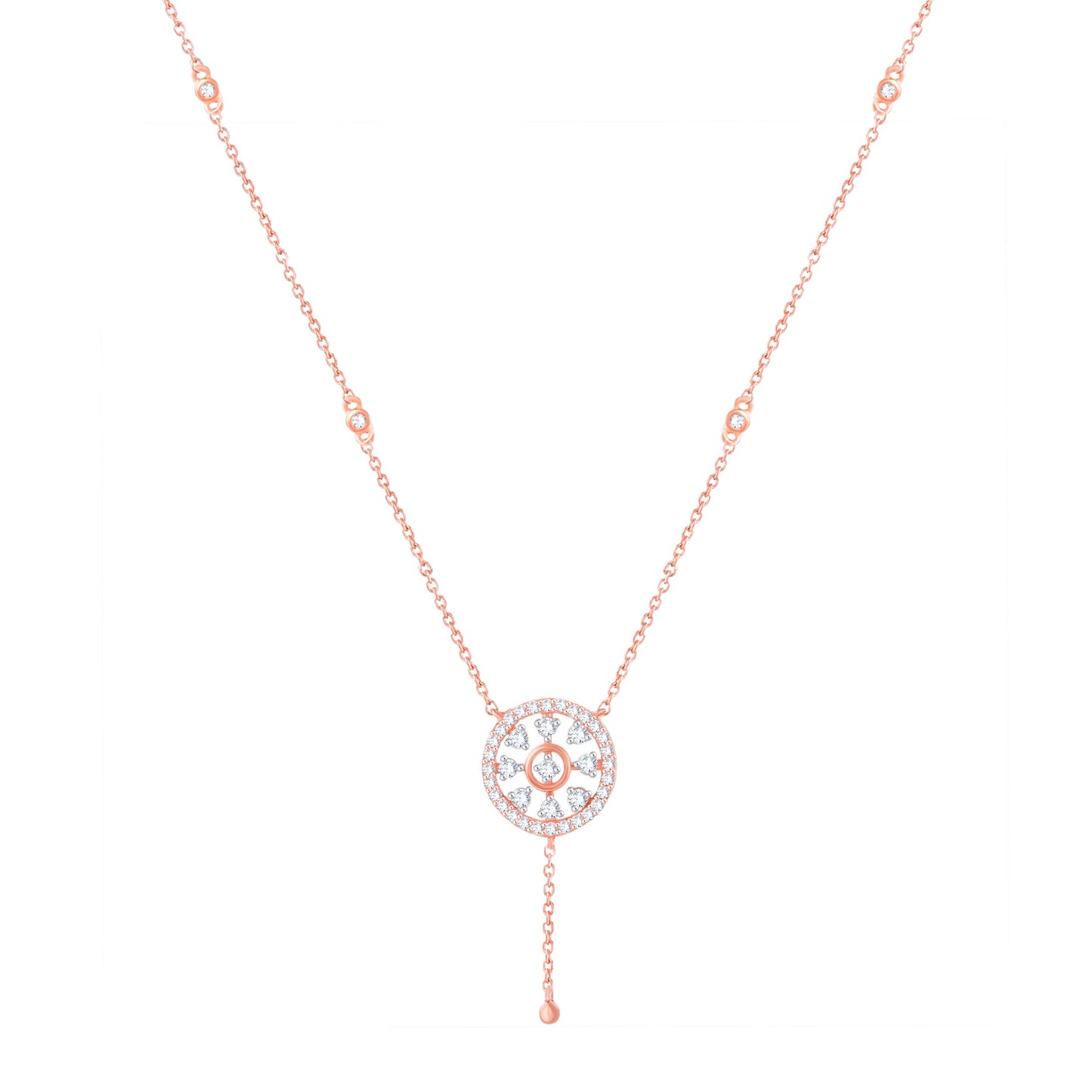 Diamond Pendant for her in Rose Gold DPS23036