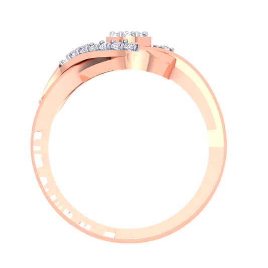 Annamae Leaf Diamond Ring