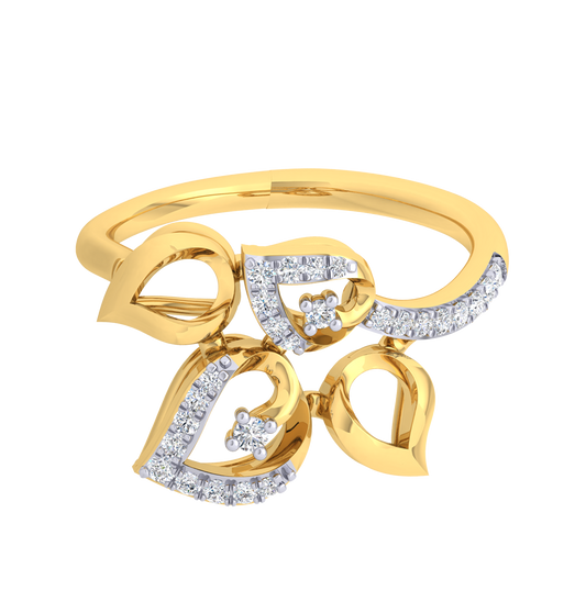 Nyra Leaf Diamond Ring