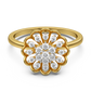Rosetta Flower Diamond Ring