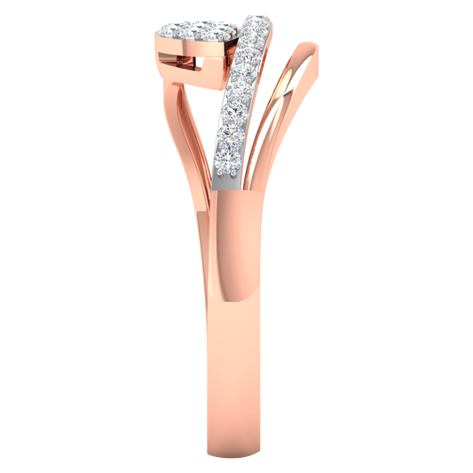 Saniya Leaf Diamond Ring