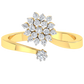 Beena Diamond Open Ring