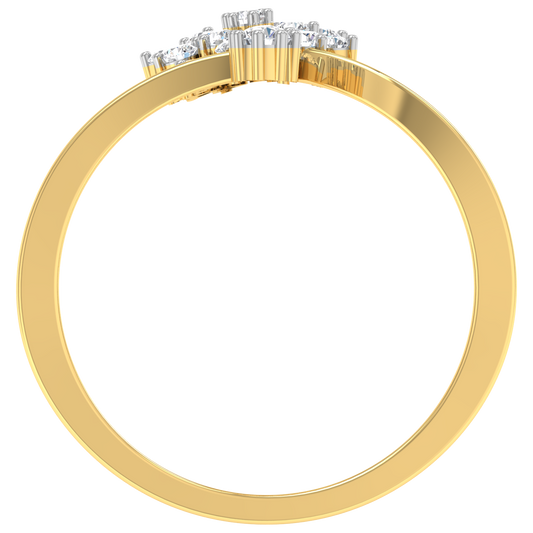 Beena Diamond Open Ring