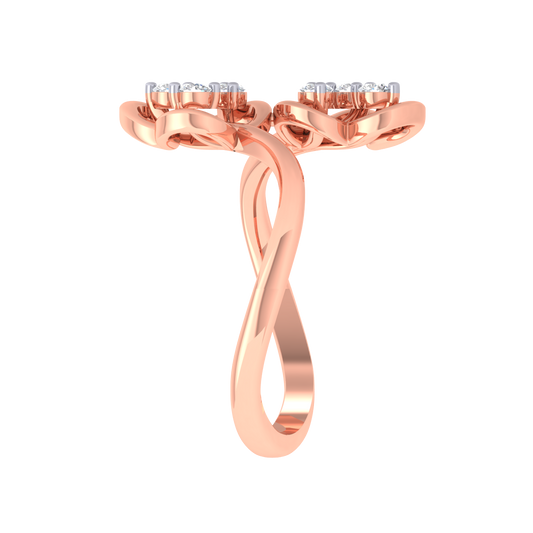 Rinke Flower Diamond Ring