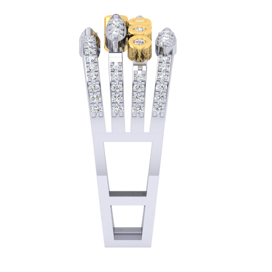 Treeba Linear Diamond Ring