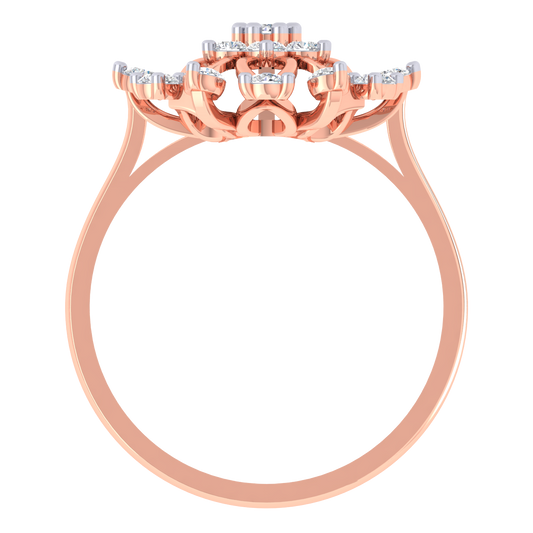 Blooming Flower Diamond Ring
