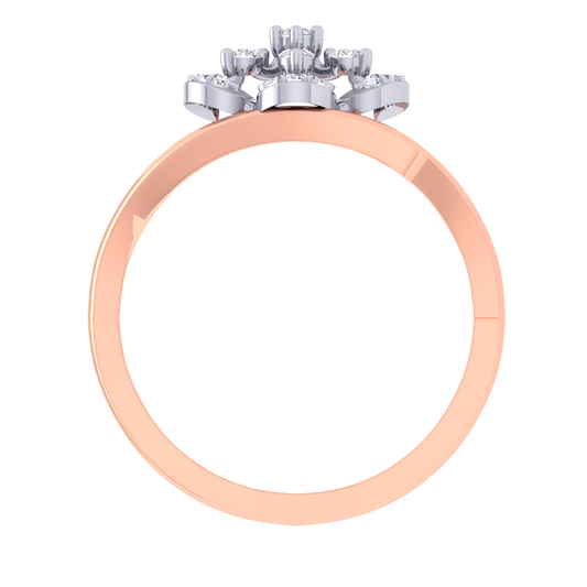 Hema Flower Diamond Ring