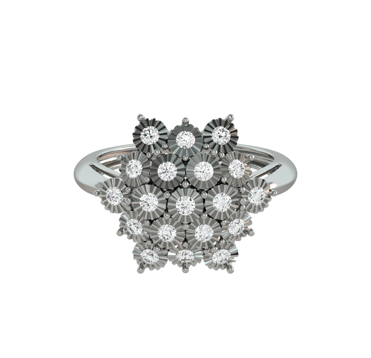 Roselyn Floral Diamond Ring