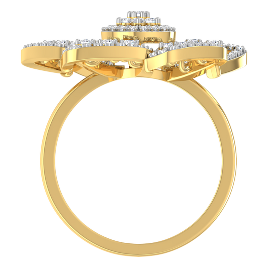 Della Fan Diamond Ring