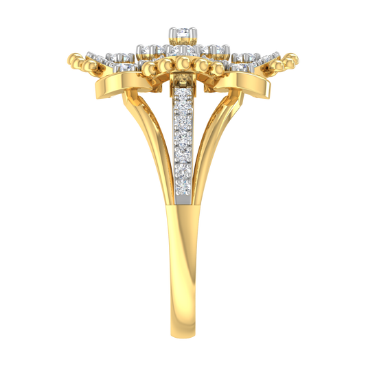 Jenna Floral Diamond Ring