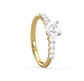 Raquel Linear Solitaire Diamond Ring