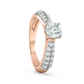 Diamond Ring for her in Rose Gold DRG22531