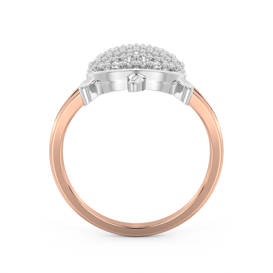 Diamond Ring for her in Rose & White Gold DRG22552