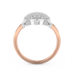Diamond Ring for her in Rose & White Gold DRG22552
