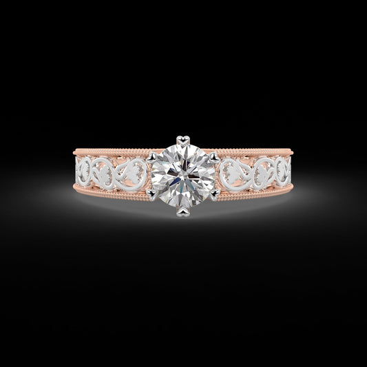 Diamond Ring for her in Rose & White Gold DRG22576