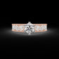 Diamond Ring for her in Rose & White Gold DRG22576