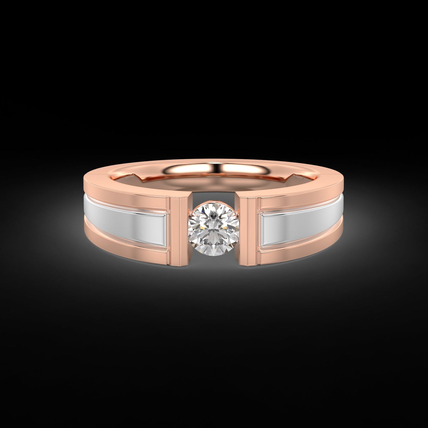 Diamond Ring for her in Rose & White Gold DRG22581